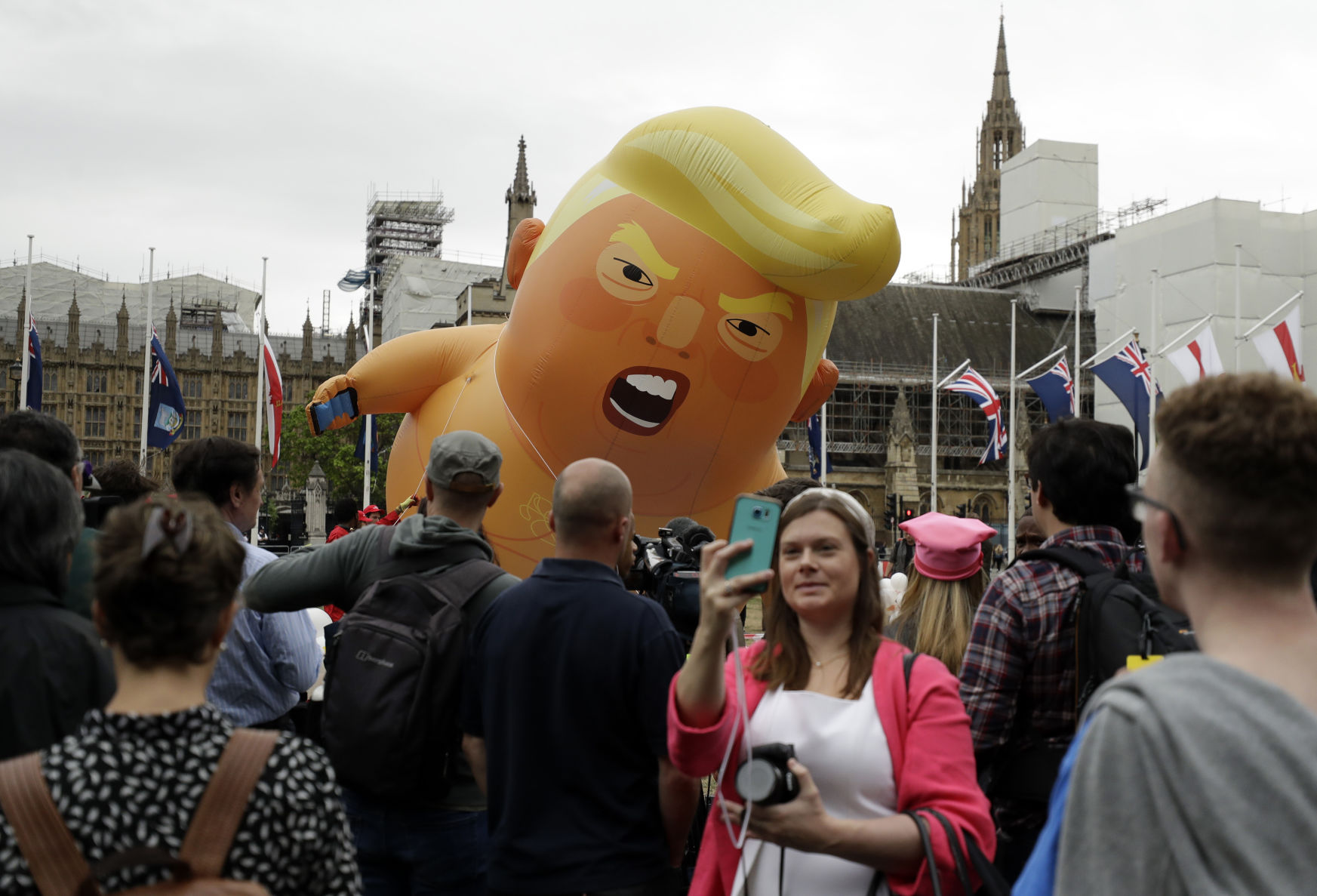 APTOPIX Britain Trump
